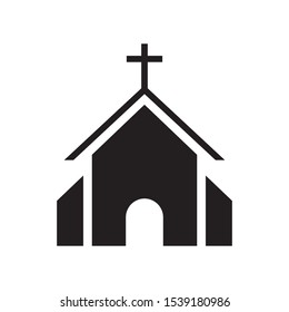 chruch icon vector symbol template