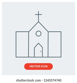 chruch vector icon
