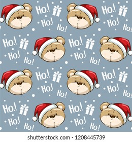 Chrustmas Bear Santa Pattern