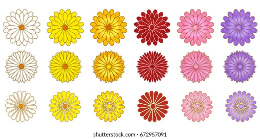 Chrysanthemum Flower Fall Icon