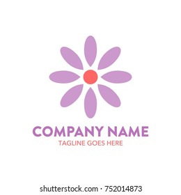Chrysanthemum Flower Logo. vector. editable