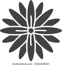 Chrysanthemum Icon image. Suitable for mobile application.