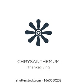 Chrysanthemum icon vector. Trendy flat chrysanthemum icon from thanksgiving collection isolated on white background. Vector illustration can be used for web and mobile graphic design, logo, eps10