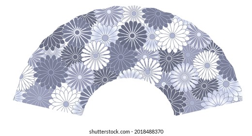 Chrysanthemum mourning Japanese paper icon 