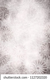 Chrysanthemum mourning postcard background