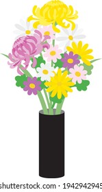 Chrysanthemum of the offering of Buddhism