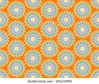Chrysanthemum Pattern. Vector seamless patterns can be used for wallpaper pattern fills and background.