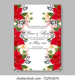 Chrysanthemum wedding invitation template