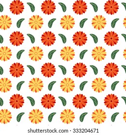Chrysanthemum.flower pattern vector