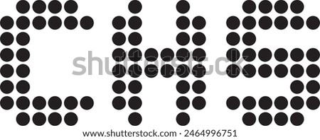 CHS Dot logo design, icon, symbol, vector file
