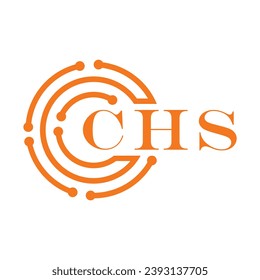 CHS letter design. CHS letter technology logo design on white background. CHS Monogram logo design for entrepreneur and business