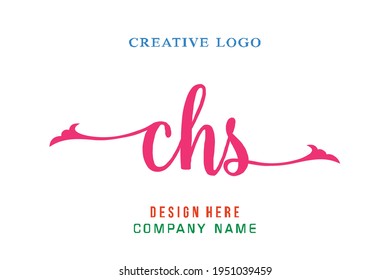 CHS lettering logo is simple, easy to understand and authoritative