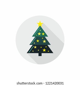 Chsristmas flat icon vector for web, poster 