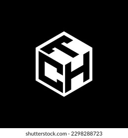 CHT letter logo design in illustration. Vector logo, calligraphy designs for logo, Poster, Invitation, etc.