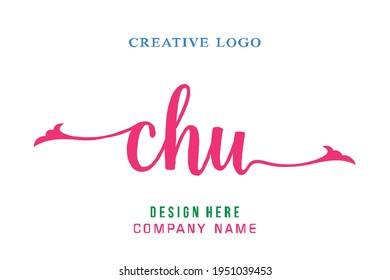 CHU lettering logo is simple, easy to understand and authoritative