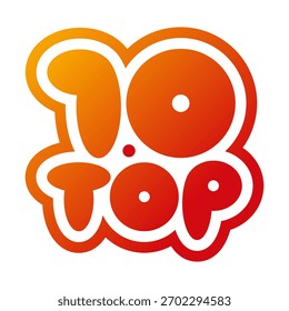 Logotipo de bola gorda 10. lindo, gordo concepto de bola 10. Logotipo de 10 bolas