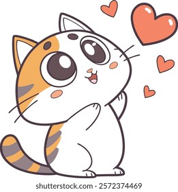 chubby cat meme sticker cute illustration