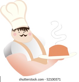 chubby chef and bread