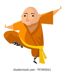 chubby cute shaolin warrior