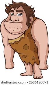 Chubby primitive human vector illustration