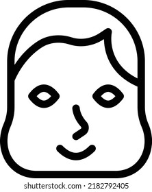 ilustración de chubby Vector en un fondo transparente. Símbolos de calidad premium. Iconos vectoriales de línea delgada para el diseño de conceptos y gráficos. 
