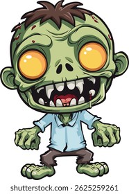 chubby zombie horror halloween theme