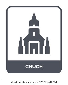 chuch icon vector on white background, chuch trendy filled icons from Buildings collection, chuch vector illustration