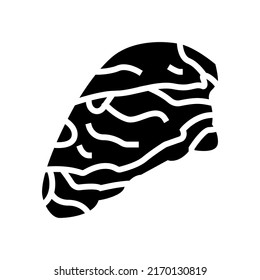 chuck beef meat glyph icon vector. chuck beef meat sign. isolated contour symbol black illustration