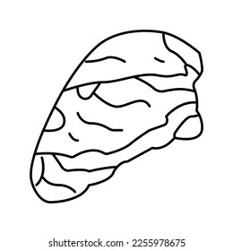 chuck beef meat line icon vector. chuck beef meat sign. isolated contour symbol black illustration