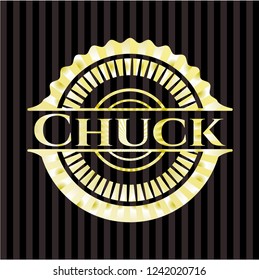 Chuck gold shiny emblem