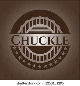 Chuckle wood icon or emblem