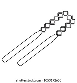 Chucks Black Stroke Linear Icon