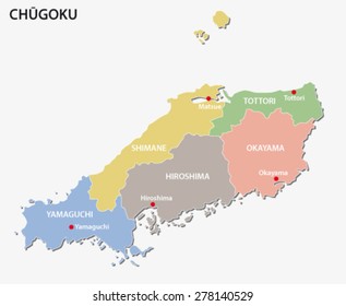 chugoku region map