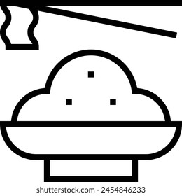 chuka wakame icon. Thin linear style design isolated on white background