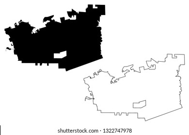 Chula Vista City (United States cities, United States of America, usa city) map vector illustration, scribble sketch City of Chula Vista map