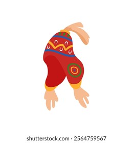 Chullo , Autumn Isolated Vector Illustration