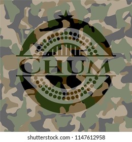 Chum on camo texture