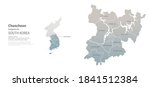 Chuncheon map. City map Vector of South Korea.