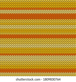 Chunky horizontal stripes knitting texture geometric seamless pattern. Carpet knitwear fabric print. Winter seamless knitted pattern. Repeatable background.