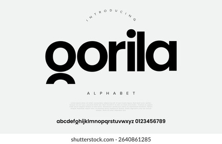 Chunky and modern sans serif font with a playful touch, ideal for bold branding and posters
