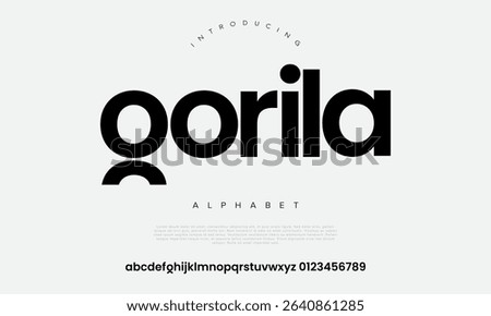 Chunky and modern sans serif font with a playful touch, ideal for bold branding and posters