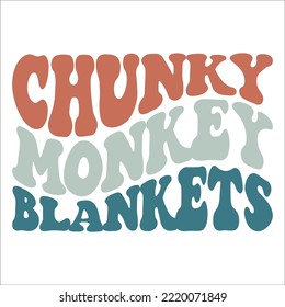 Chunky Monkey Blankets eps design 
