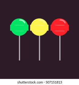 Chupa Chups Icon Vector.