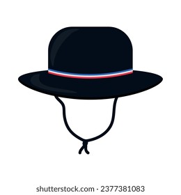 chupalla hat illustration vector isolated