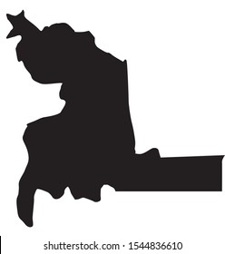 Chuquisaca region map in Bolivia