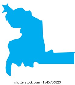 Chuquisaca region map in Bolivia