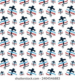 Church beautiful seamless pattern repeating abstract vector background