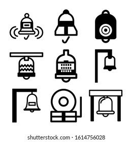 church bell icon isolated sign symbol vector illustration - Collection of high quality black style vector icons
