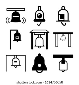 church bell icon isolated sign symbol vector illustration - Collection of high quality black style vector icons
