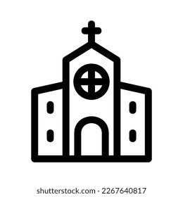 church bell icon or logo isolated sign symbol vector illustration - high quality black style vector icons
